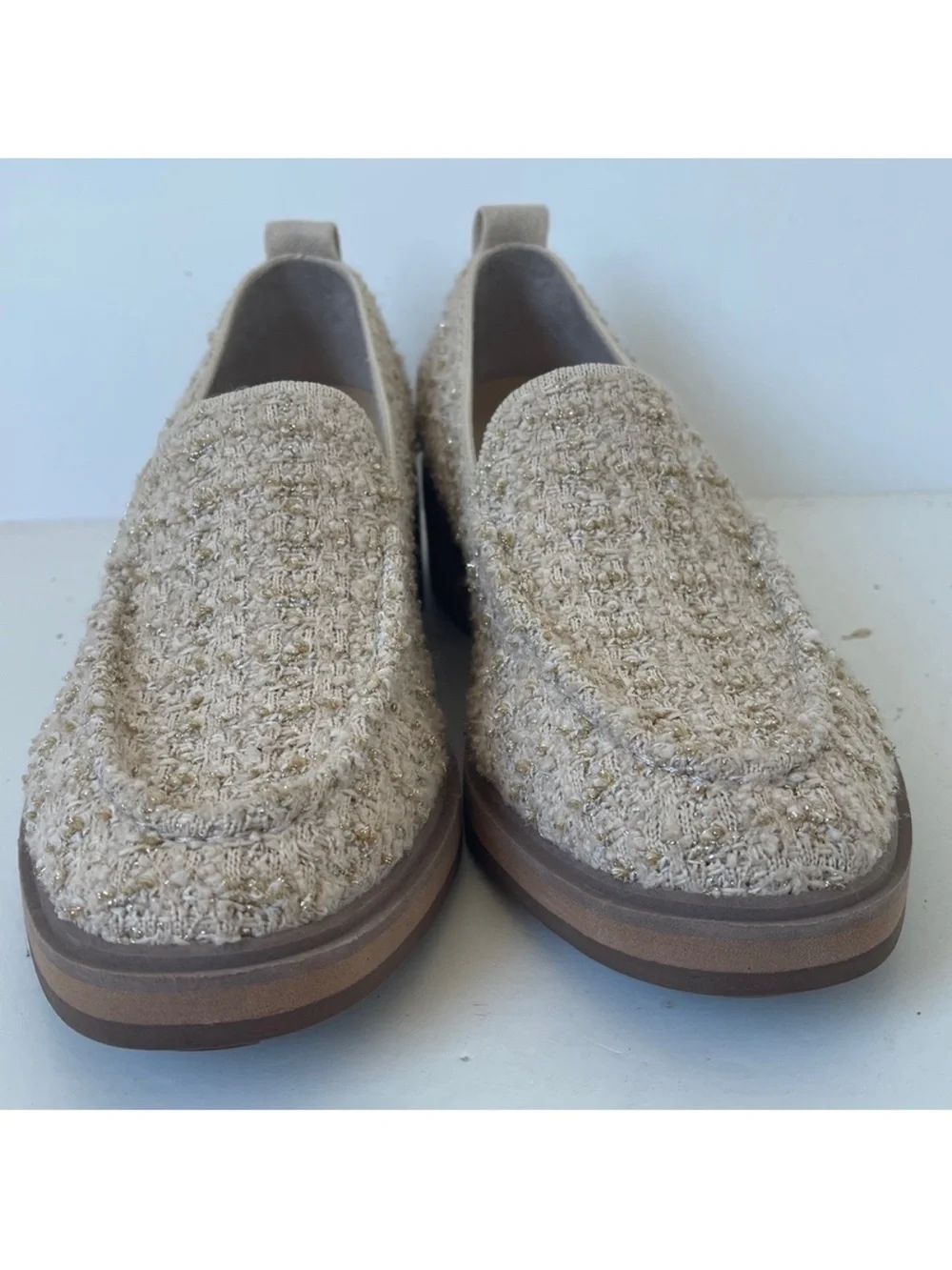 ROTHY’S LIMITED EDITION RARE SNOWCAP BOUCLE TWEED LOAFER 6.5